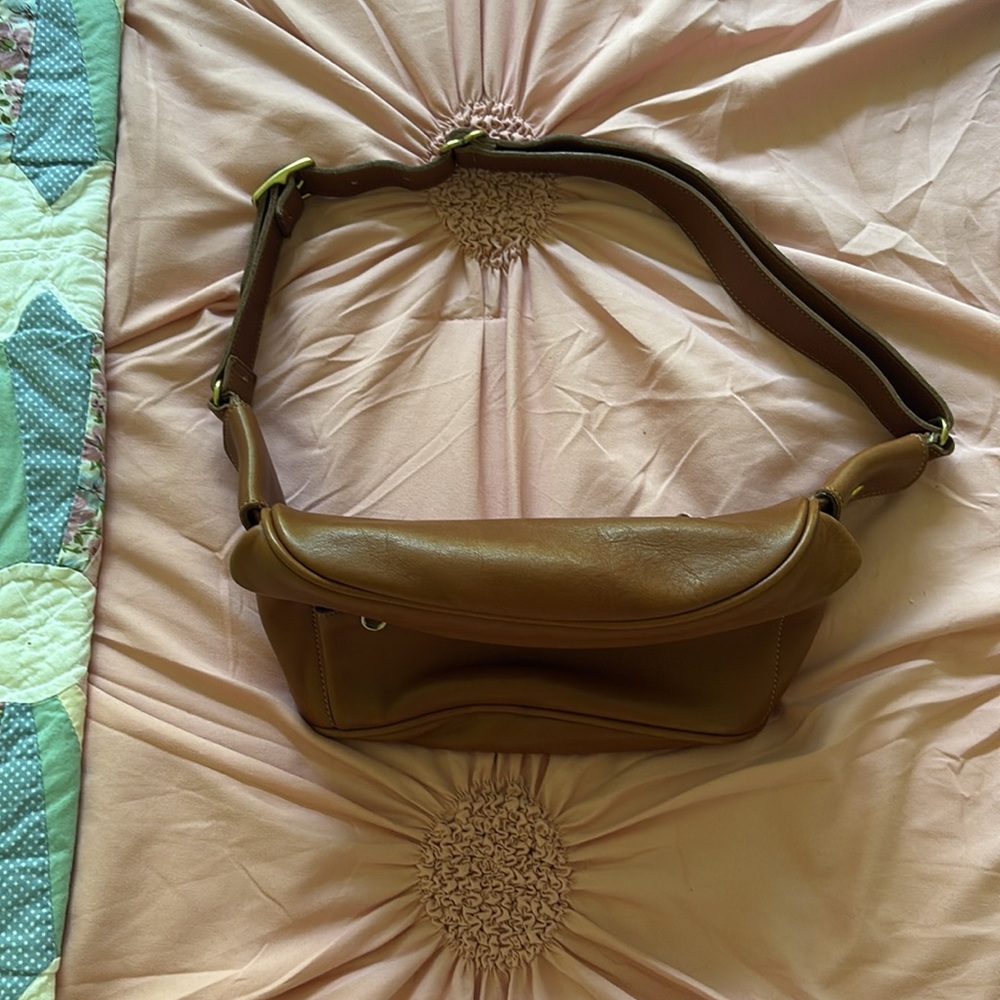 Coach Brown Leather Saddle Bag - Picture 8 of 9